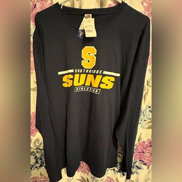 Southridge Suns Long-Sleeve Shirt XL Blue and Yellow UNISEX - Picture 1 of 2